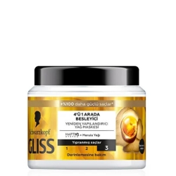 Gliss Oil Nutritive 4'ü 1 Arada Besleyici & Yeniden Yapılandırıcı Saç Bakım Maskesi 400ml