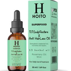 Hoito Dökülme Karşıtı Uzatma Etkili Biberiye & Nane İçeren Saç ve Saç Derisi Bakım Yağı 50ml