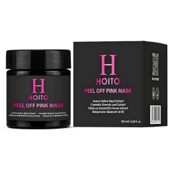 HoitoPeel Off Pink Mask 100ml-Siyah Nokta Karşıtı,Nemlendirme ve Aydınlık Görünüm Soyulabilir Yüz Maskesi 100ml