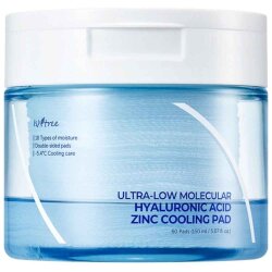 Isntree Ultra-Low Moleküler Hyaluonik Asit & Çinko İçerikli Tonik Ped 60 Adet