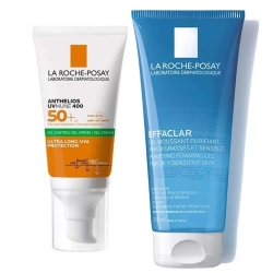 La Roche Posay Yağlı Ciltler için Güneş ve Temizleyici Bakım Seti
