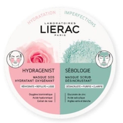 Lierac Duo Mask Hydragenist Sebologie Anında Nemlendirici Peeling Etkili Maske 2 x 6 ml