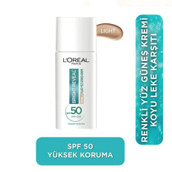 Loreal Paris Bright Reveal Renkli Fluid Güneş Kremi SPF50+ Light 50 ml