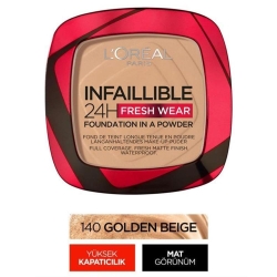 Loreal Paris Infaillible 24h Fresh Wear Pudra Fondöten 140 Golden Beige