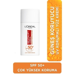 Loreal Paris Revitalift Clinical SPF50 Yüksek Korumalı Yüz Güneş Kremi 50ml