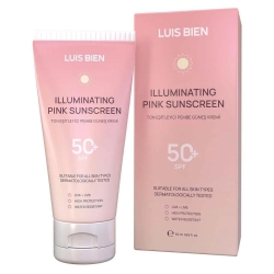 Luis Bien Ton Eşitleyici Spf 50+ Tüm Ciltler için Yüksek Korumalı Pembe Güneş Kremi 50ml
