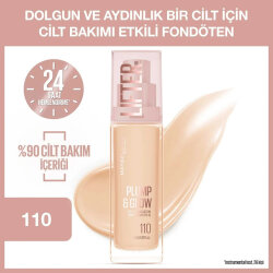 Maybelline New York Lifter Niasinamid ve Hyalüronik Asit İçeren Aydınlatıcı Fondöten 110