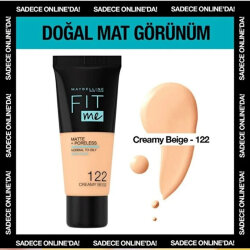 Maybelline Fit Me Matte + Poreless Fondöten 122 Creamy Beıge 30 ml