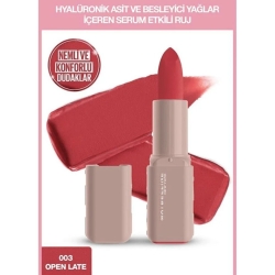 Maybelline New York Serum Etkili Hyalüronik Asit ve Besleyici Yağ İçeren Ruj - 003 Open Late