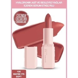 Maybelline New York Serum Etkili Hyalüronik Asit ve Besleyici Yağ İçeren Ruj - 106 Maybe It's Soft