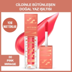 Maybelline New York Sunkisser Hazy Matte Likit Allık - 30 Pink Mirage