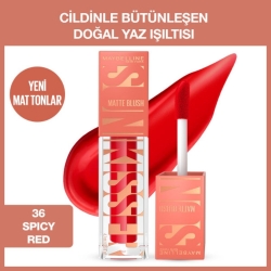 Maybelline New York Sunkisser Hazy Matte Likit Allık - 36 Spicy Red