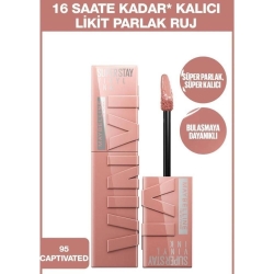 Maybelline New York Super Stay Vinyl Ink Likit Ruj 95 Captivated