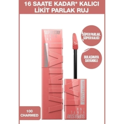 Maybelline New York Superstay Vinyl Ink Lipstick 100 Charmed