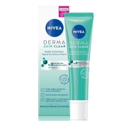 Nivea Derma Skin Clear Night Exfoliator Gece Arındırıcı Krem 40ml