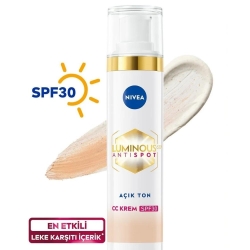 Nivea Luminous630 Koyu Leke Karşıtı CC Yüz Kremi Açık Ton 40ml