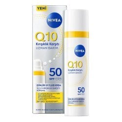Nivea Q10 Kırışıklık Karşıtı Uzman Bakım SPF50+ Gündüz Bakım Kremi 40ml