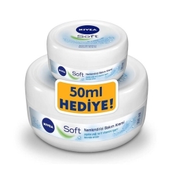 Nivea Soft Kavanoz Nemlendirici Bakım Kremi 300ml + 50ml Set