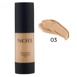 Note Detox & Protect Fondöten Canlandırıcı Etki 03 Medium Beige 30ml