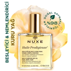 Nuxe Huile Prodigieuse Çok Amaçlı Yüz Vücut & Saç Kuru Yağ 100 ml
