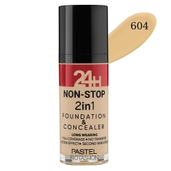 Pastel Profashıon 24H Non-Stop 2İn1 Foundatıon & Concealer 604