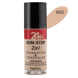 Pastel Profashıon 24H Non-Stop 2İn1 Foundatıon & Concealer 605