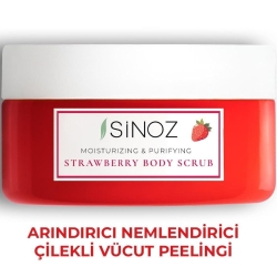 Sinoz Besleyici Arındırıcı Nemlendirici Çilekli Vücut Peelingi 300gr