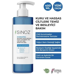 Sinoz Hydrapro Kuru ve Hassas Ciltler için Yüz Temizleme Jeli 400ml