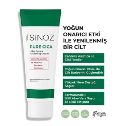 Sinoz Pure Cica Tahriş Olmuş Hasarlı Ciltlere Özel Yoğun Onarıcı Bakım Kremi 50ml