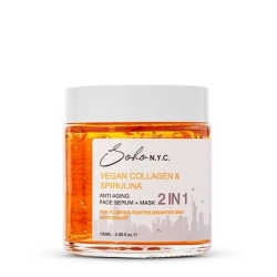 Soho N.Y.C. Anti Aging Durulanmayan 2in1 Yüz Serum+Maske 100ml