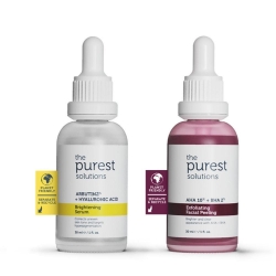 The Purest Solutions Aha Bha ve Arbutinli İçerikli Aydınlanmaya Yardımcı Cilt Bakım Seti