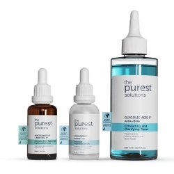 The Purest Solutions Kuru Sivilcelenmeye Meyilli Ciltlere Özel Sivilce ve Siyah Nokta Önlemeye Yardımcı Bakım Seti