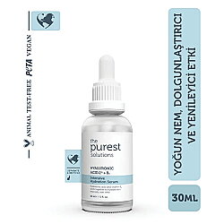 The Purest Solutions Tüm Cilt Tipleri için Yoğun Nemlendirici Bakım Serumu 30ml