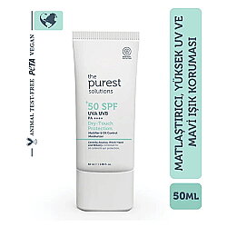 The Purest Solutions Yağlı Ciltler Için Mat Bitişli Güneş Kremi 50ml