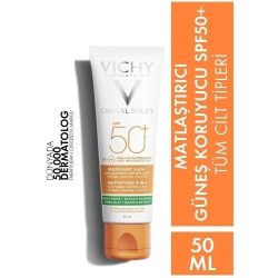 Vichy Capital Soleil SPF50+ Matlaştırıcı Etkili Yüz Güneş Kremi 50ml