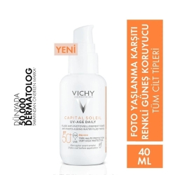 Vichy Capital Soleil UV-Age Daily SPF 50+ Renkli Güneş Koruyucu Krem 40ml